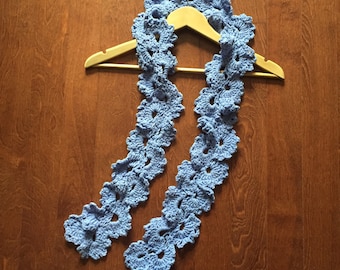 Queen Anne's Lace Crochet Scarf
