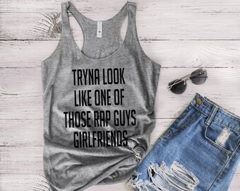 Rap Guys Girlfriends - Workout Tank - Womens Tank Tops - Workout Tank Top - Fitness Tank Top - Yoga Shirt - Gym Shirt - Workout Shirt
