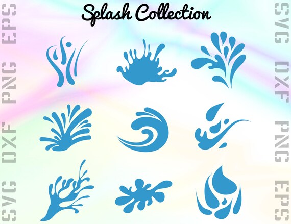 Download Splash SVG Files Water Splash Clipart Splash Cricut Files