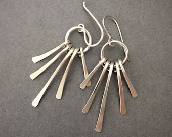 Fringe Chandelier Earrings in Sterling Silver