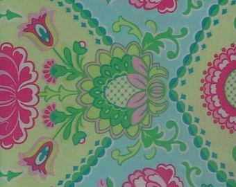 Laviana Aqua Fabric by Henry Glass and Company