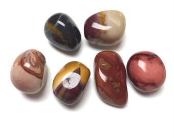Imperial Jasper. Tumbled Stone. Polished. Gemstone. Rock. Undrilled. Reiki. Altar Stone. Wire Wrapping Stone. 28mm-40mm. One (1)