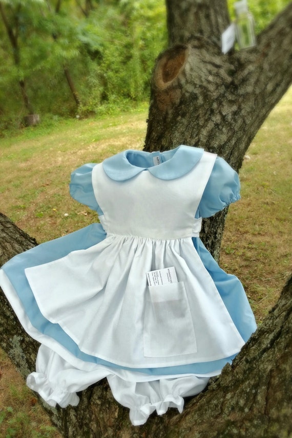 Girls Blue Dress Alice in Wonderland Girls Blue Dress