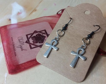 Cute Ankh Earrings - Egyptian Ankh Earrings - Ankh Earrings - Symbol of Life Jewelry