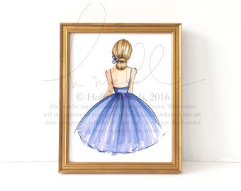 Violet (Fashion Illustration Print)