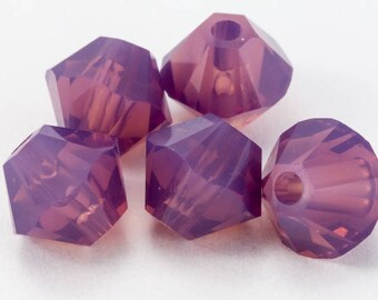 Swarovski 5301 Cyclamen Opal Bicone (3mm, 4mm, 5mm, 6mm, 8mm)