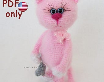 Crochet pattern - Missi the Cat amigurumi animal (English)