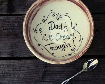 The big one Gallon custom ice cream bowl xl cereal bowl custom popcorn bowl wedding bowl personalized bowls custom bowl pottery bowl