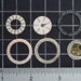Watch Calendar Dials or Faces, Vintage Clockwork Parts, Enamel & Painted Metal Disc or Wheels, Steampunk Art Supplies 04275