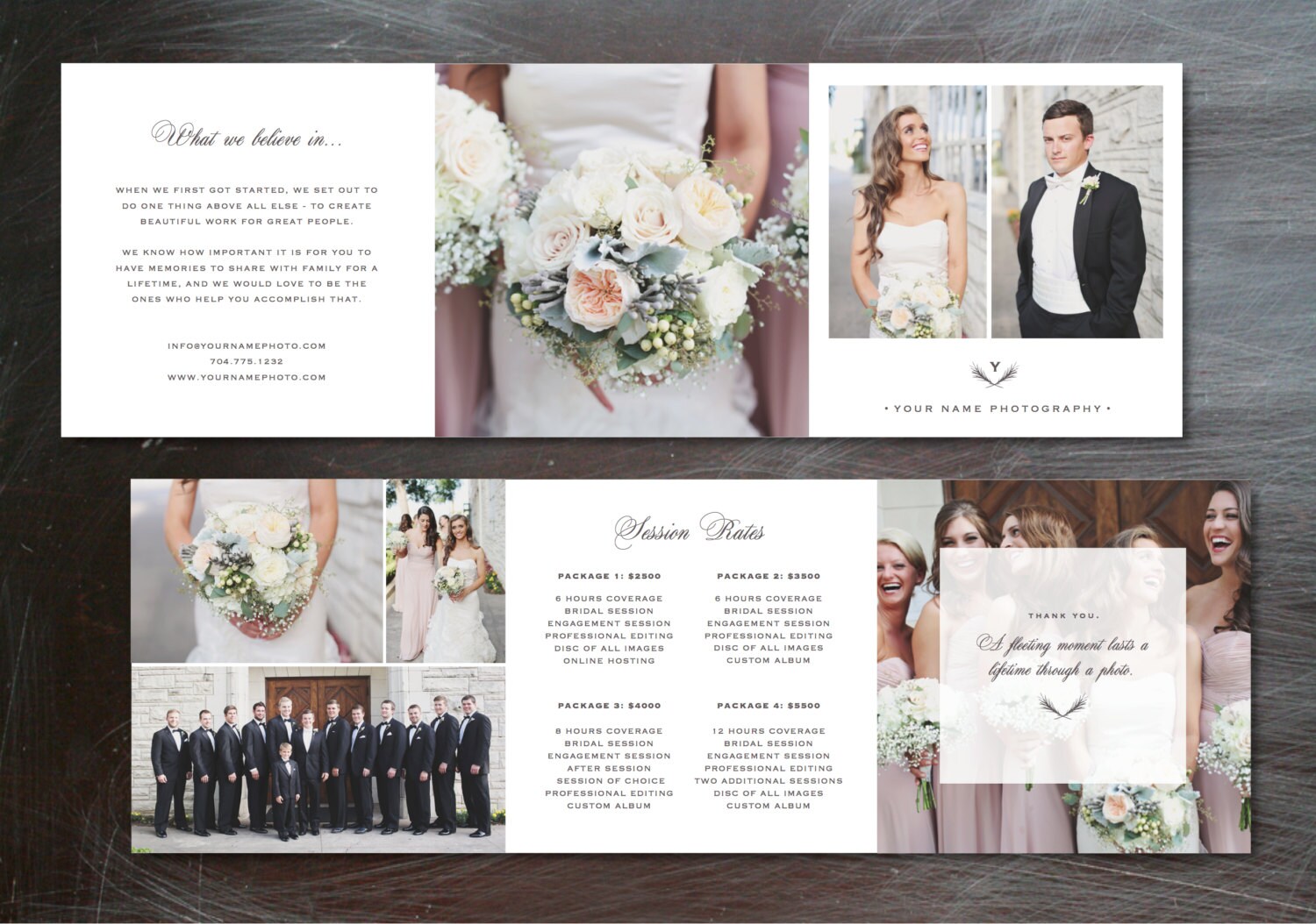 photography marketing photography template trifold pricing photographer marketing templates