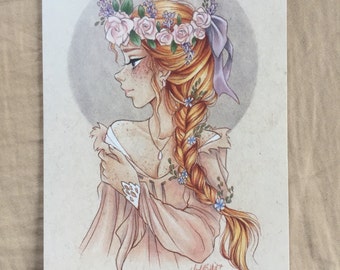 Freckles and Flowers (Print)