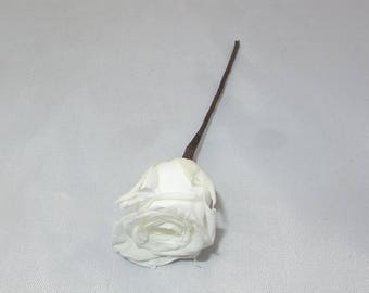 Pic Mini rose stabilisée, pic pour coiffure de mariée, fleur naturelle pour mariage, parure de rose pour cheveux, accessoire coiffure mariée