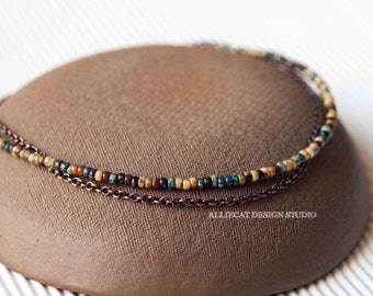 Bohemian Anklet | Boho Anklet | Rustic Anklet | Boho Picasso Anklet