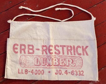 Vintage Erb-Restrick Lumber Apron