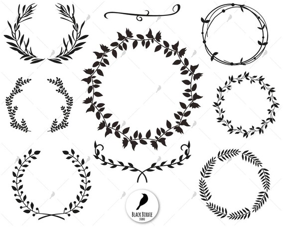 Download Leaf wreath svg wreath clipart laurels svg leaves svg