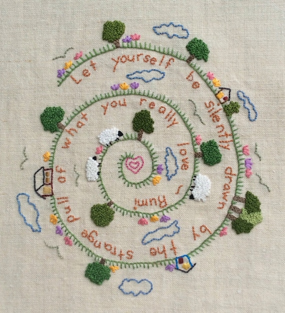 Rumi Wisdom Embroidery Pattern pdf Instant Download