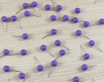Map Push Pins: Royal Violet - Matte Finish