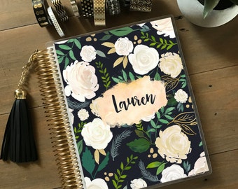 Original Stylish Planner™ Cover Set - Black Floral: For use with Erin Condren Life Planner(TM), Happy Planner and Recollections Planner