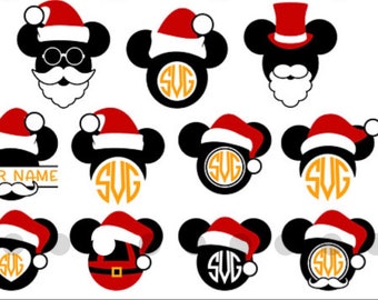 Christmas Mickey and Minnie Ears