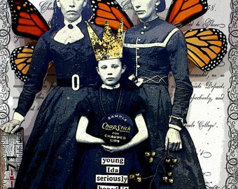 Ida-Archival Limited Edition Print-mixed media-collage