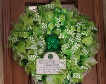 Top Hat St Patrick's Day Wreath