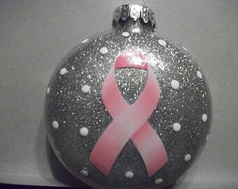 Single Ornaments - Breast Cancer Awareness