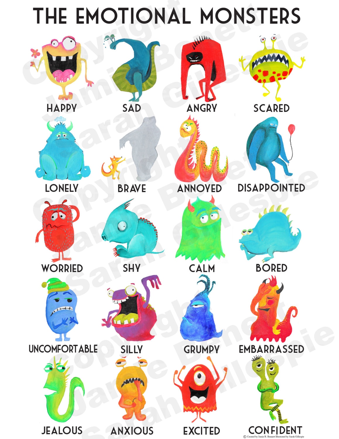 Emotion Monster Printables