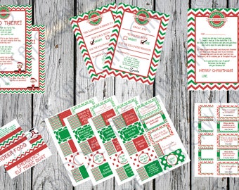 Elf on the Shelf Printable Digital | Elf Kit | Christmas Elf Letter | Elf Welcome Letter | Elf Goodbye Letter | Santa Letter