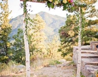 3 Piece Birch Wedding Arch/Arbor Only