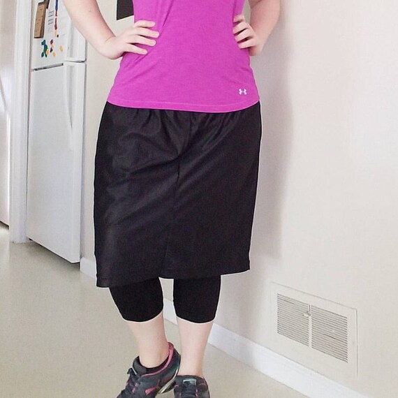 Modest Exercise/Swim Skirt with Built in Leggings