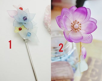 Chinese Sliver Flowers Twig Hair Accessories Hair Clip Hair Pins Hair Stick