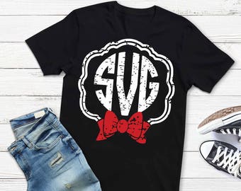 Grunge monogram frame svg, monogram svg, grunge SVG, Christmas svg, frame with bow SVG, Digital Download, commercial use, rustic, dxf, eps