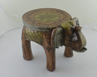decorative elephant stool elephant stool etsy decorative elephant stool elephant stool etsy