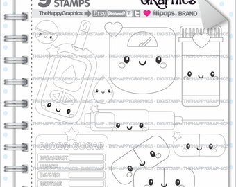 Diabetes Stamps 80OFF Commercial Use Digi Stamp Digital Image Digistamp Glucometer Glucose Health