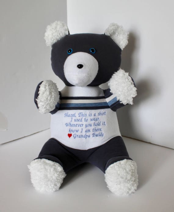 bears made of loved ones clothing