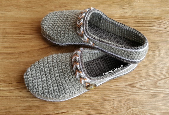 Crochet clog online slippers