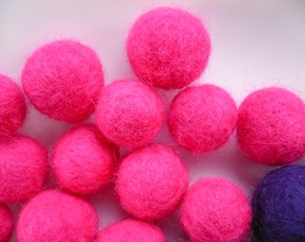 Pearl Pink felted wool, Merino, 20 mm
