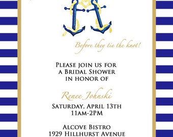 Nautical Bridal Shower Invitation