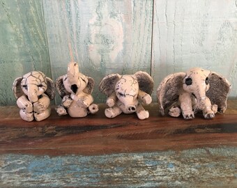 Dumbo Baby elephant céramic raku