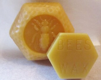 2 Beeswax Blocks, Natural Beeswax, Colorado Beeswax, Honey Smell Beeswax, Natural wax, Beeswax Sample Wax, Natural Candle Wax