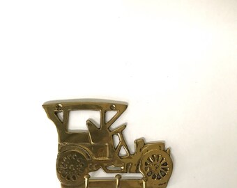 Vintage Brass Old Fashioned Car Key Holder