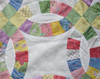 Double Wedding Ring Quilt Top