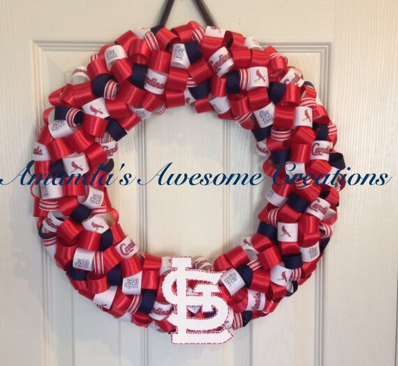St. Louis Cardinals Baseball Wreath Spring Sale Gifts for