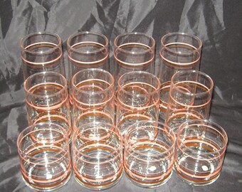 Vintage 12 PC Melody Glass Set
