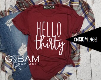 Boyfriend Tee / 30th Birthday Shirt / Birthday T-Shirt / Birthday shirt Ladies / Dirty Thirty Shirt