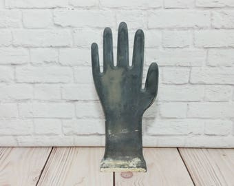 Vintage Black Plaster Hand Display