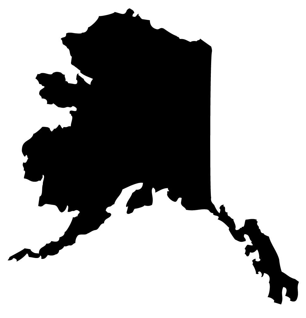MAP04 State of Alaska on Reusable 10MIL Laser-Cut Stencil