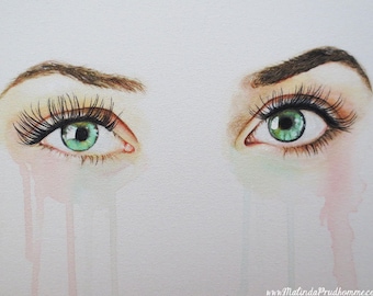 Custom Eye Painting - Realistic Eye Art - By Toronto Portrait Artist Malinda Prud'homme