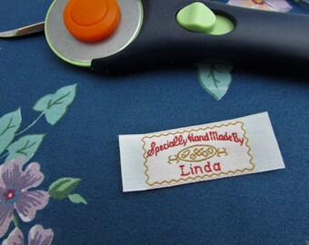 Linda - Specially Hand Made by Linda - Sew On Labels
