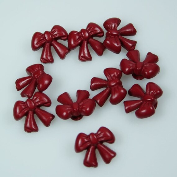 Red Ribbon Novelty Buttons